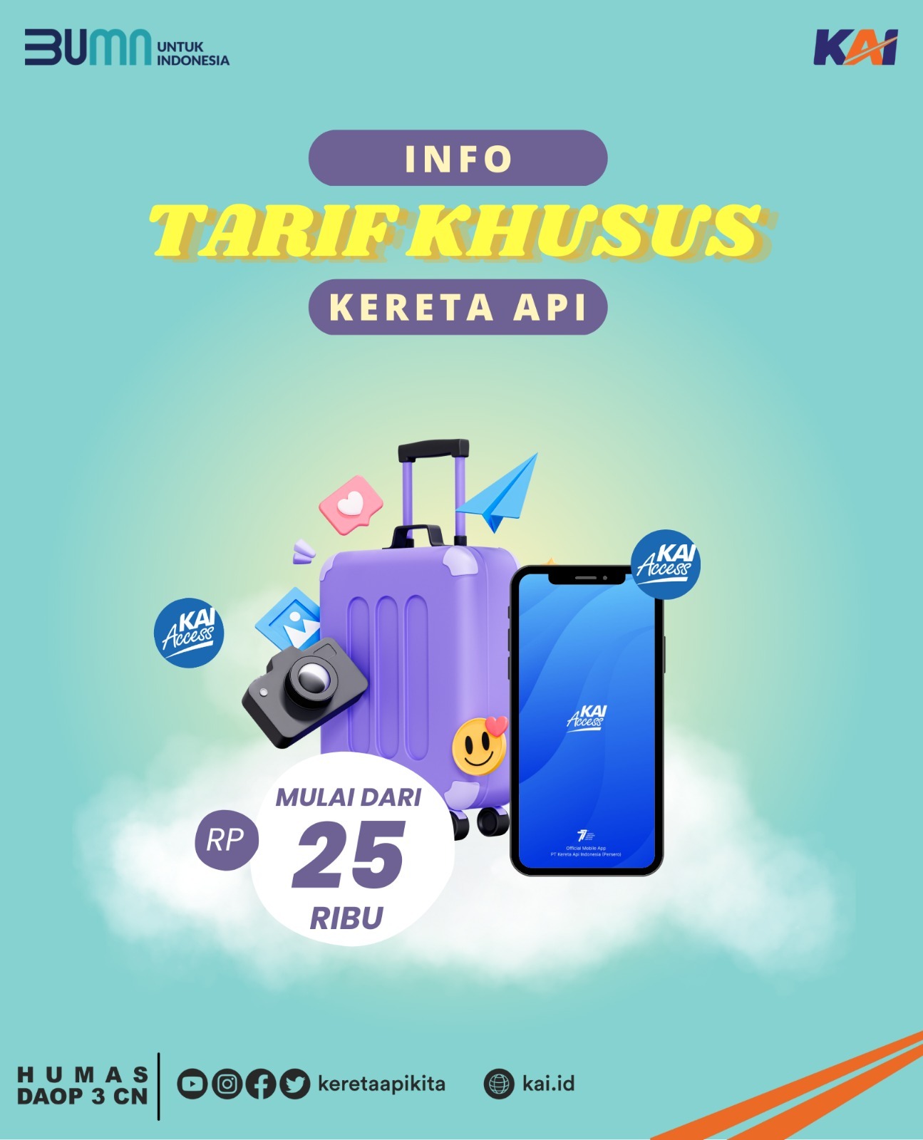 KAI Daop 3 Cirebon Berlakukan Tarif Murah Pada Kelas Eksekutif Mulai Rp