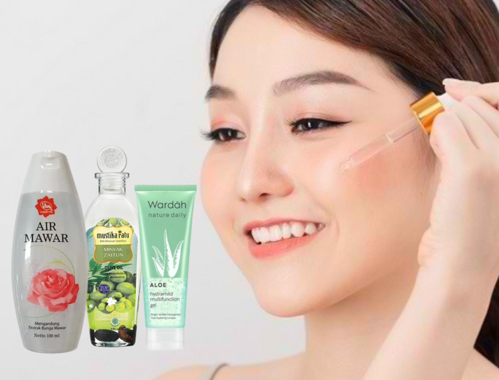 Begini Cara Buat Wajah Putih Glowing Alami Dengan Serum Air Mawar Viva