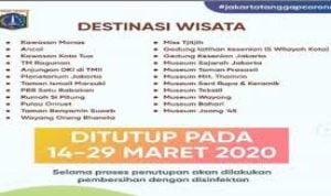 23 Tempat Wisata di Jakarta Ditutup