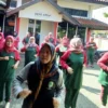 Usai Jumsih, Pegawai Dinas Arsip Majalengka Senam Bersama