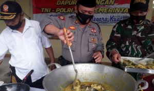 Lagi, Polsek Anjatan Buka Posko Dapur Umum