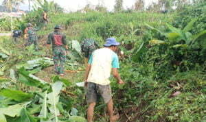 Kodim Bantu Bangun Embung Pertanian