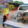 Gagal Nyalip, Terseret Truk