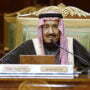 FILE - In this Dec. 10, 2019, file photo, Saudi King Salman chairs the 40th Gulf Cooperation Council Summit in Riyadh, Saudi Arabia. King Salman has been admitted to a hospital in the capital, Riyadh, for medical tests due to inflammation of the gallbladder, the kingdom's Royal Court said Monday, July 20, 20202 in a statement carried by the official Saudi Press Agency. (AP Photo/Amr Nabil)