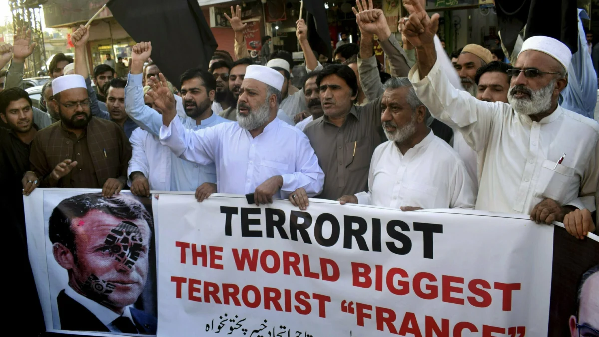 Pakistan France Protest