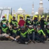 Pensiunan Gelar Gowes sambil Tebar Santunan