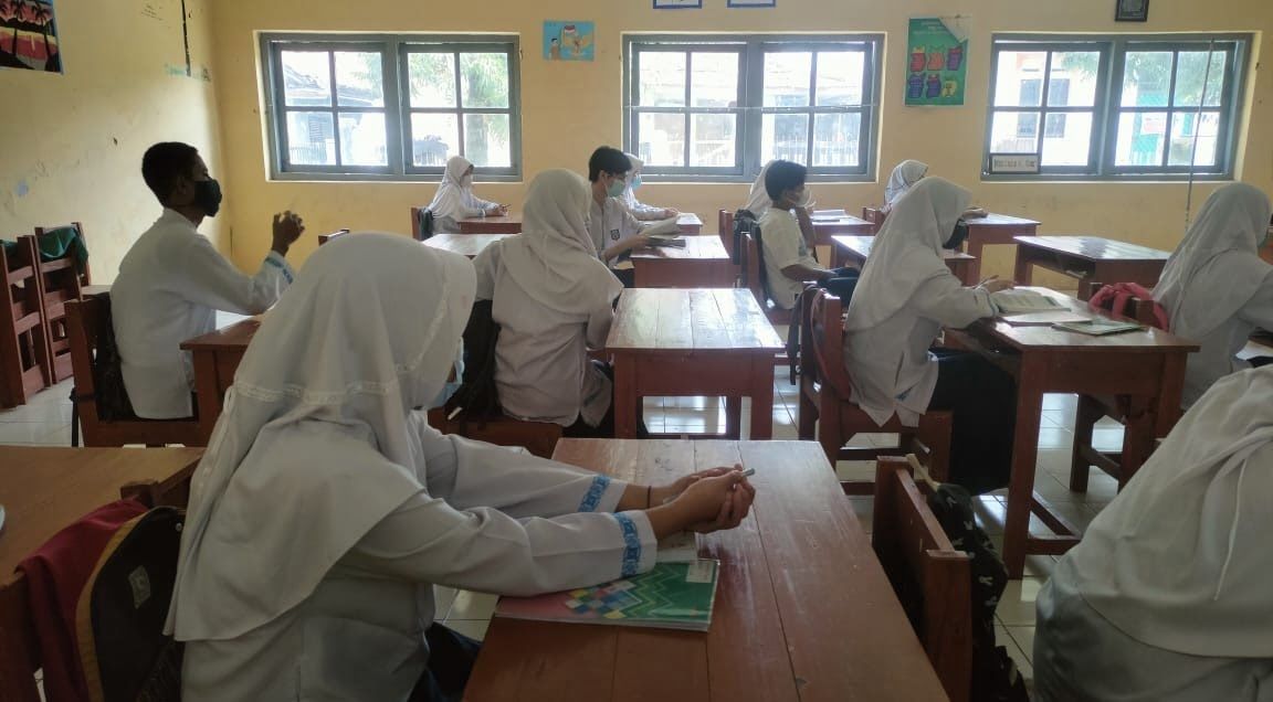 SMPN 2 Uji Coba KBM Tatap Muka Terbatas  