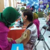 Vaksinasi Pedagang Belum 100 Persen