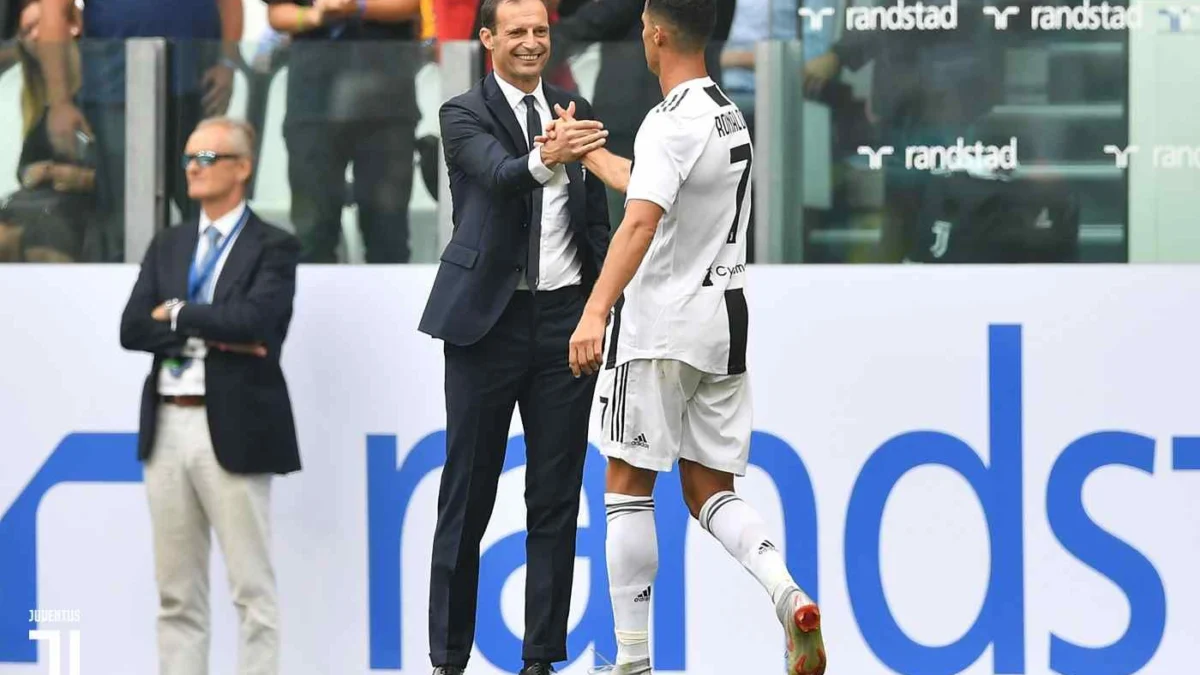 Allegri Datang, Ronaldo Ditendang Allegri Datang, Ronaldo Ditendang