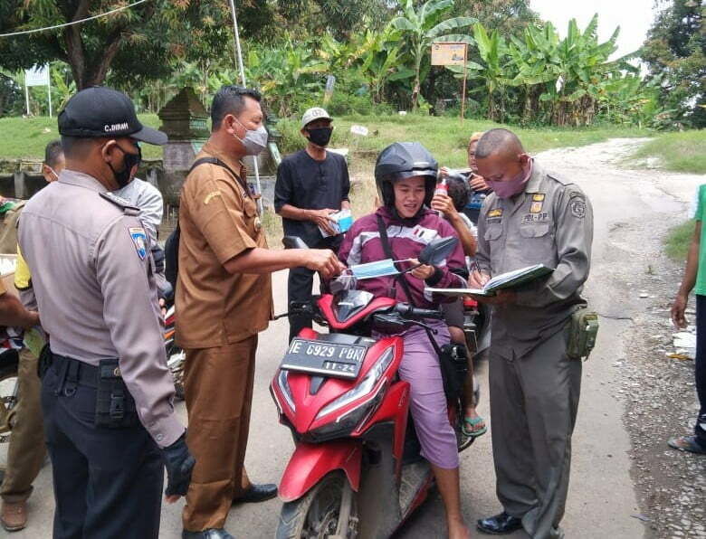 Ratusan Warga Terjaring Razia Masker