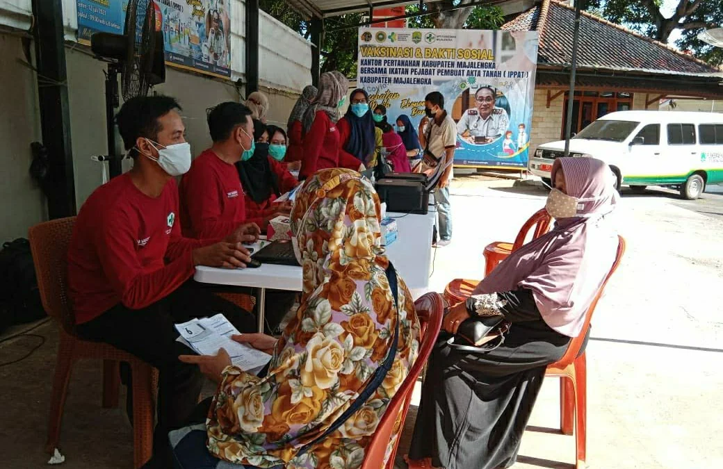 BPN Majalengka Gelar Vaksinasi Masal