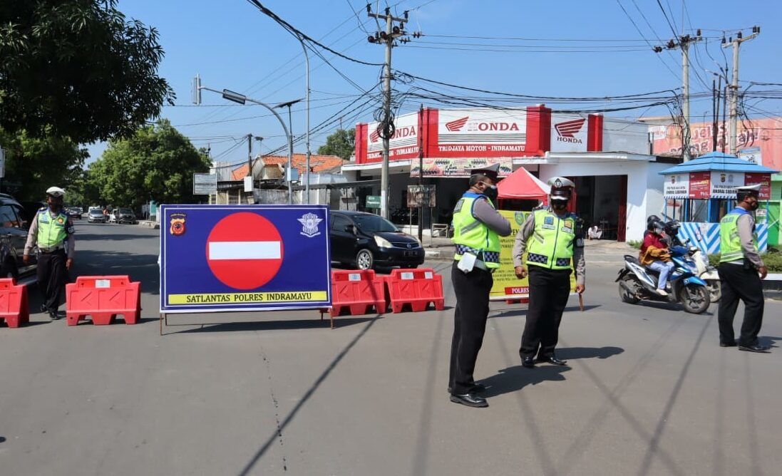 4 Titik Ruas Jalan Protokol Disekat