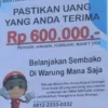 E-Warung Ditertibkan, Potongan Uang Dikembalikan ke KPM