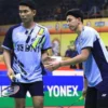 Fajar - Rian lolos perempat final India Open 2023