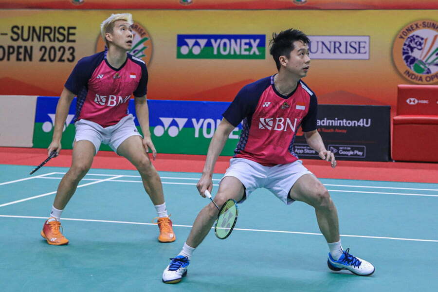 Marcus-Kevin Mundur di Babak 16 Besar Indonesia Masters 2023