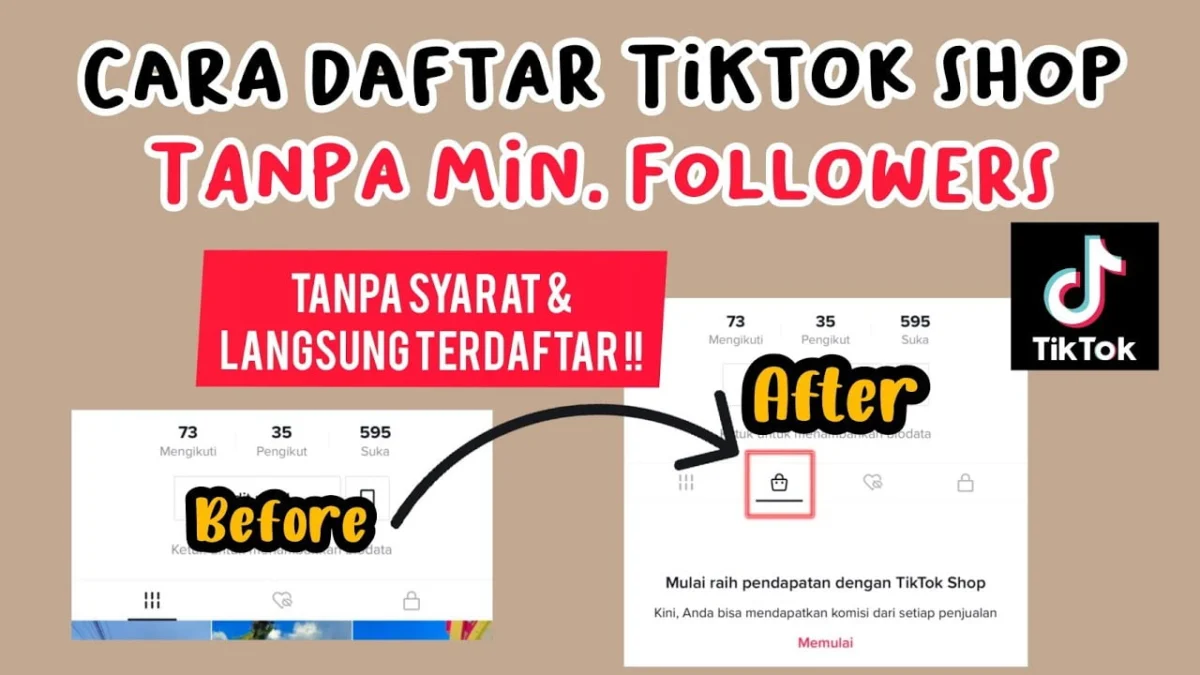 Follower Minim, Ini Cara Daftar Di Tik Tok Afilliate