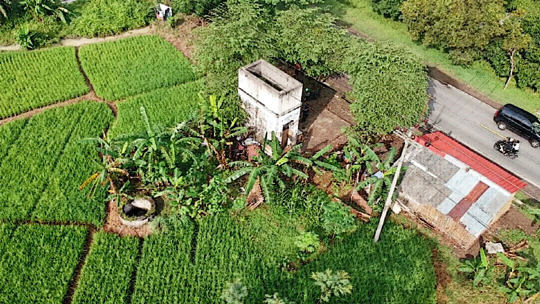 Suasana rumah pompa pengisian air kereta api di Kabupaten Majalengka.