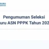 Pengumuman PPPK Guru 2022