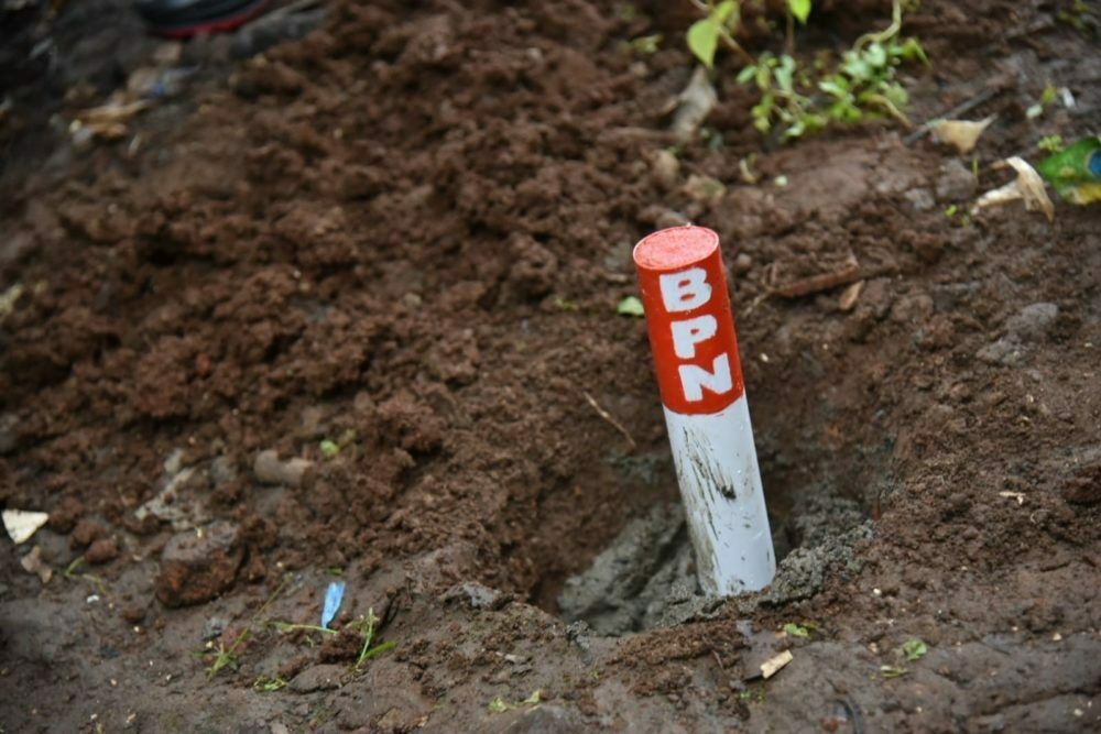 Gemapatas, Ikut PTSL Harus Pasang Tanda Patok