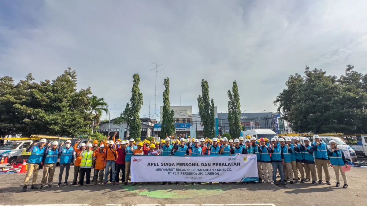 Sambut Bulan Ramadhan, PLN UP3 Cirebon Gelar Pasukan dan Peralatan