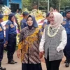 HARI JADI: Dinas Pemadam Kebakaran dan Penyelamatan atau Damkar Kota Cirebon memperingati Hari Jadi ke-104, dihadiri Wakil Walikota Cirebon Eti Herawati, Rabu (15/3/2023). --FOTO: ANDI AZIS MUHTAROM/RADAR CIREBON