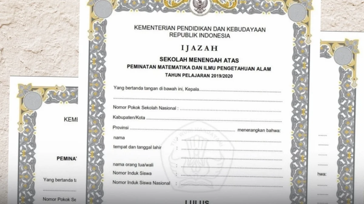 Alumni Buruan Ambil Ijazah, Mumpung Gratis. Catat Jadwal Pengambilan Ijazah