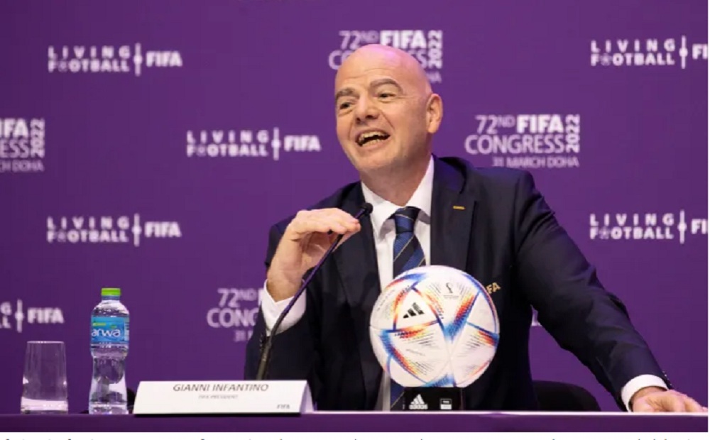 Presiden FIFA Gianni Infantino. --foto; Radarcirebon.id