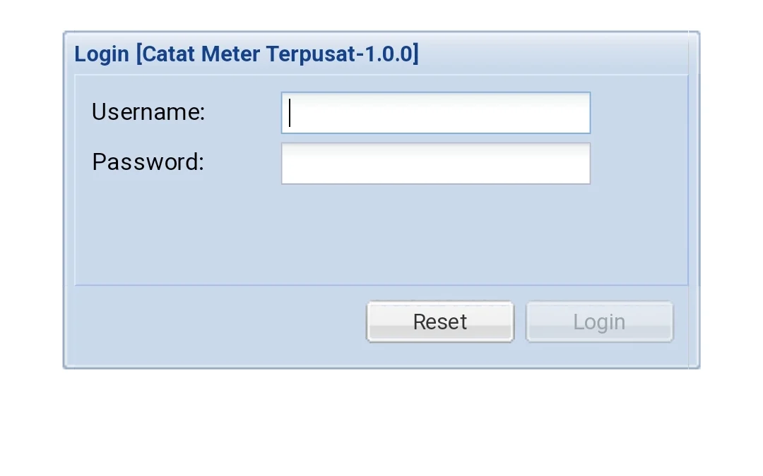 Aplikasi catat meter terpusat