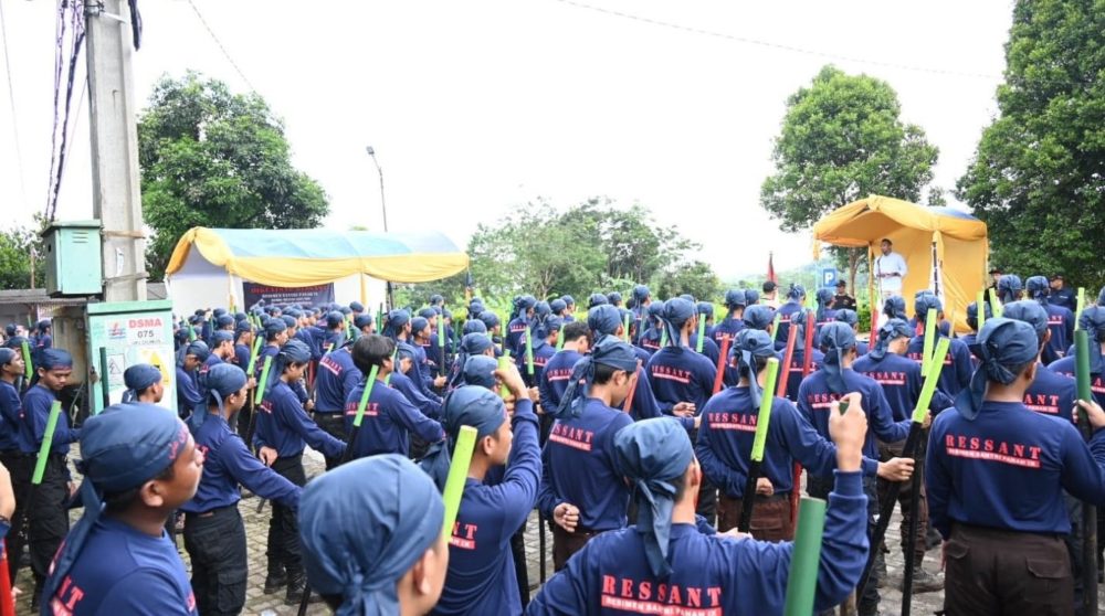 Kuat Jasmani dan Rohani, Ratusan Santri Se Kabupaten Kuningan Ikut Diklatsar Ressant