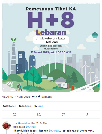 JANGAN SAMPAI KEHABISAN, Tiket Kereta Api H+8 Lebaran Sudah Dibuka, Begini Cara Pesan