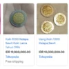 Ilustrasi Harga Uang Koin 1000 Kelapa Sawit Tahun 1996 Screenshot/Radarcirebon.id