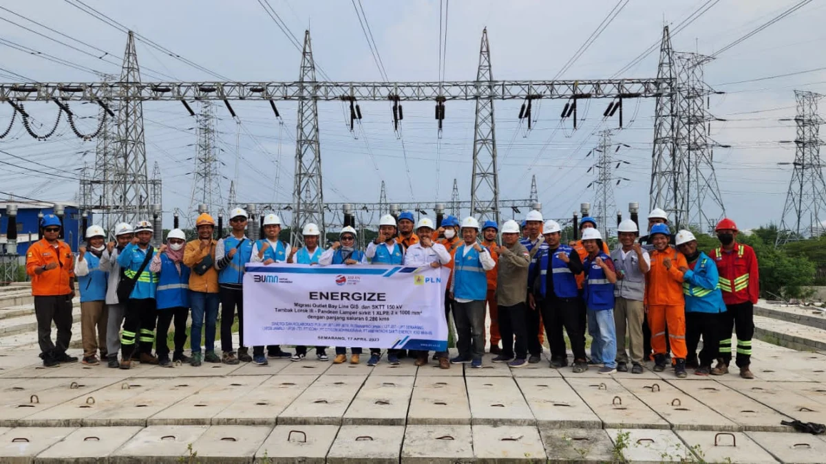 PLN Sukses Energize GIS Tambak Lorok III, Sistem Kelistrikan Jawa Tengah Makin Andal