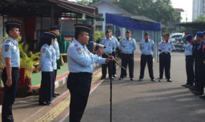 Hari Bakti Pemasyarakatan Ke 59, Lapas Kuningan Menggelar Apel Renungan dan Doa Bersama