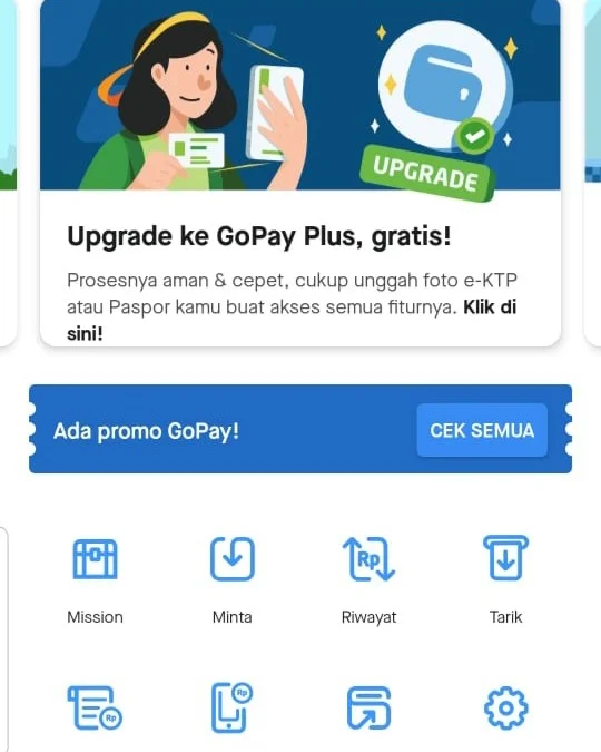 cara uprgade gopay plus 2023