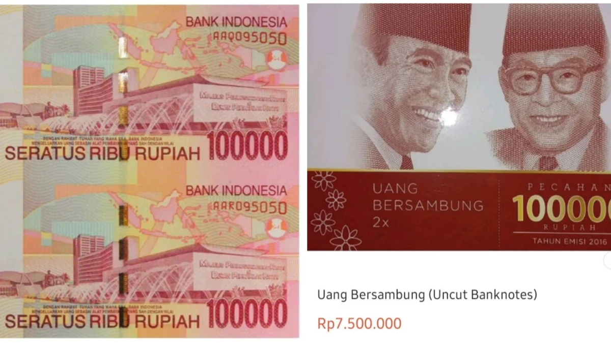 Uang Uncut 100ribu Emisi 2016 Kini Harganya Mendekati 10juta, Ini Kata BI