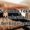 5 contoh teks moderator di berbagai acara singkat tapi menarik.