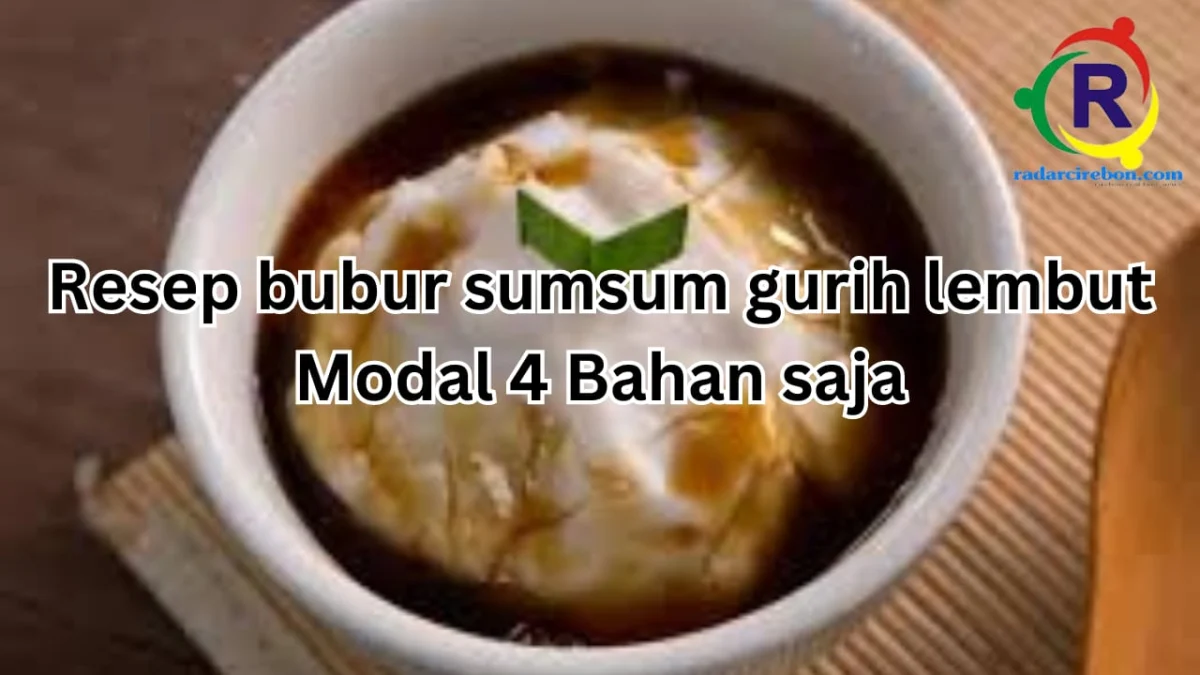 resep bubur sumsum gurih dan lembut modal 4 bahan saja.