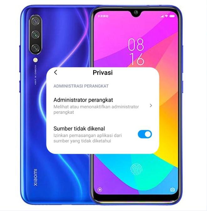 cara mengaktifkan sumber tidak dikenal xiaomi