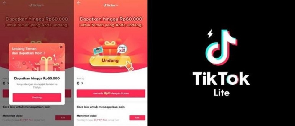 cara masukan kode referral tiktok