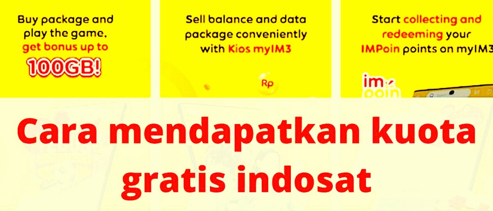 cara mendapatkan kuota gratis indosat 100gb