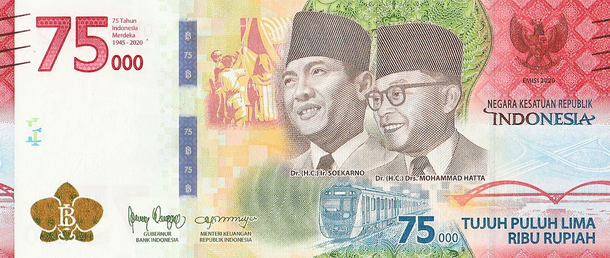 Uang Kerta 75 Ribu Rupiah