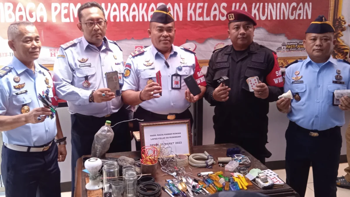 Hasil Razia di Lapas Kelas IIA Kuningan