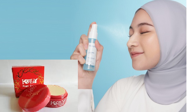 Bedak Kelly dan Face Mist Wardah