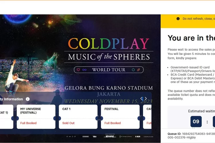 Persiapkan Ini untuk War Tiket Coldplay Yok Sekarang Juga !!