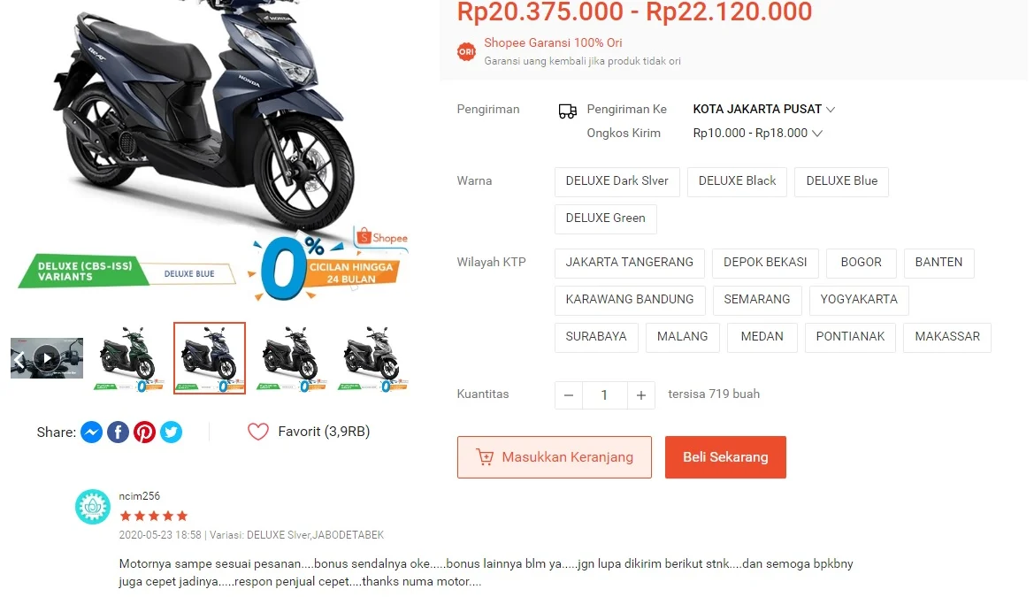 New Honda Beat Deluxe Cbs Iss Terbaru 2023