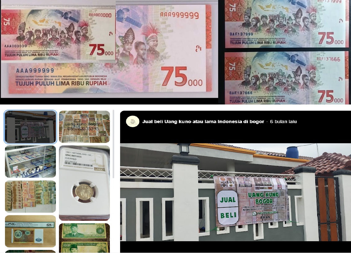 Uang 75 Ribu Seri Kemerdekaan RI Dihargai Jutaan! COBA JUAL AJA KESINI ...