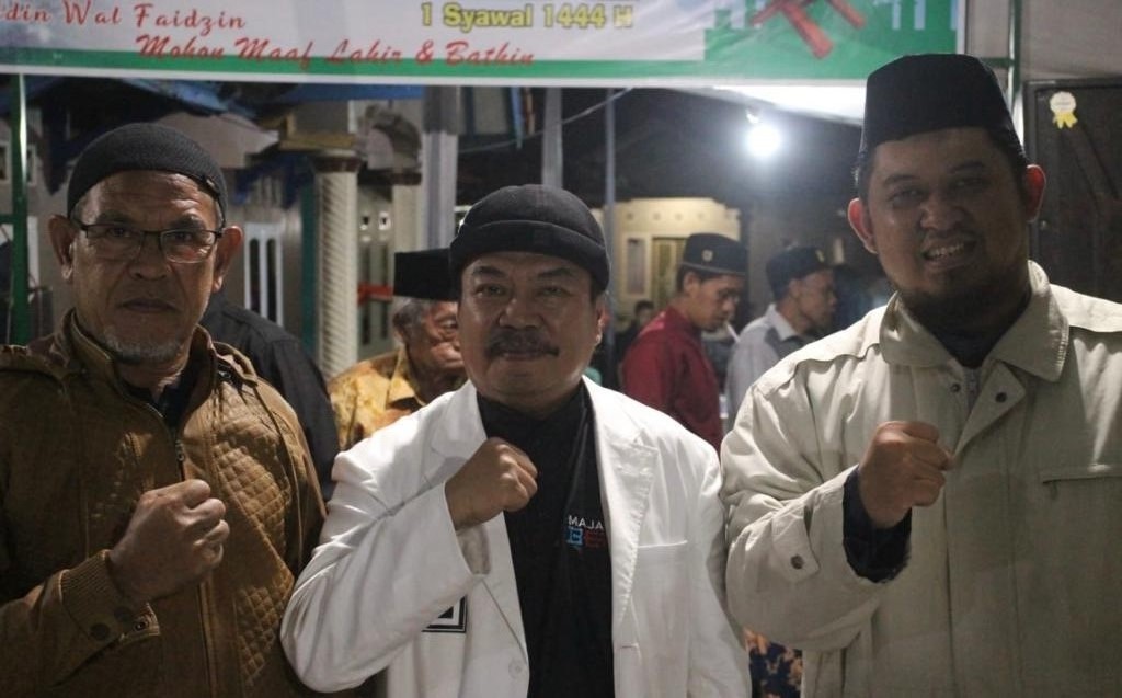 Ir H Nana Ichsan alias Kang Nana bersilaturahmi dengan warga Kecamatan Talaga bertempat di Masjid Pusaka At Taubah Blok Astana Desa Talaga Wetan Kecamatan Talaga, Kabupaten Majalengka, Sabtu malam