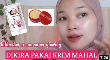 Glowing! Begini cara buat day cream dari krim kelly dan Fair Lovely.