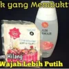 Cara memutihkan wajah dalam sekejap dengan air mawar viva dan bedak tabur viva.