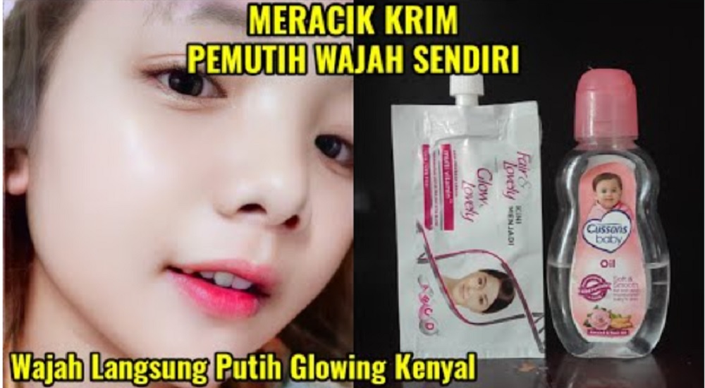 krim pemutih air mawar viva